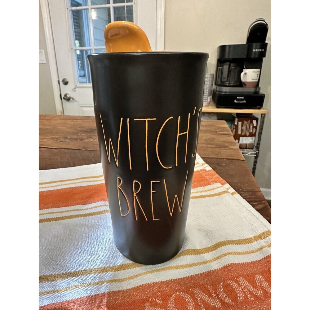 Rae Dunn Witch’s Brew Ceramic Tumbler With Lid